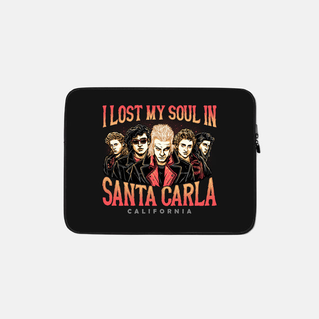 Santa Carla California-none zippered laptop sleeve-momma_gorilla