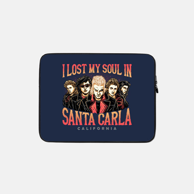Santa Carla California-none zippered laptop sleeve-momma_gorilla