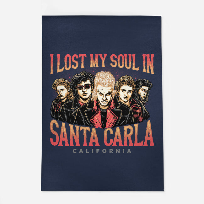 Santa Carla California-none outdoor rug-momma_gorilla