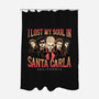 Santa Carla California-none polyester shower curtain-momma_gorilla