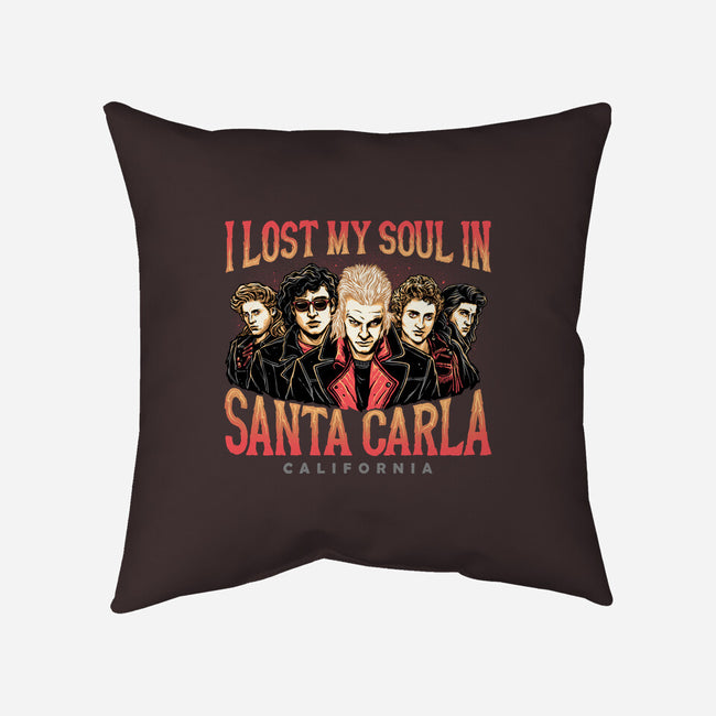 Santa Carla California-none removable cover w insert throw pillow-momma_gorilla
