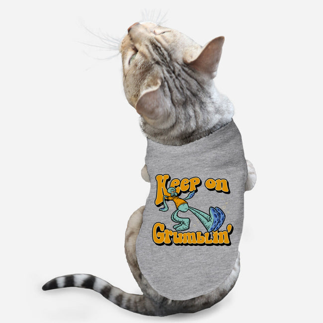 Keep On Grumblin'-cat basic pet tank-Getsousa!