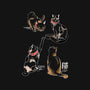 Kanji Cats-womens off shoulder sweatshirt-fanfabio