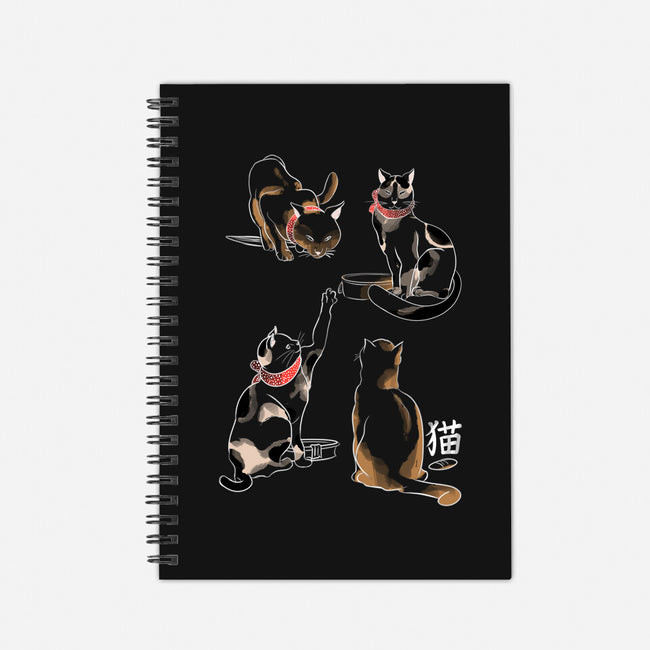 Kanji Cats-none dot grid notebook-fanfabio
