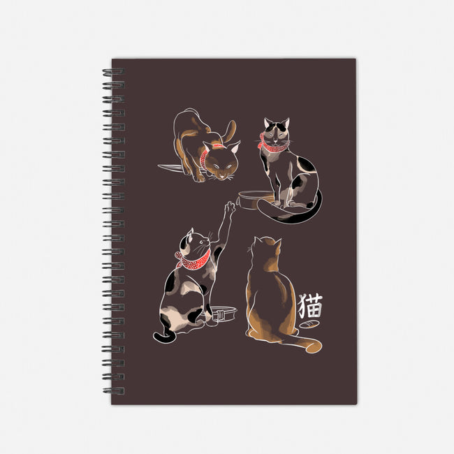 Kanji Cats-none dot grid notebook-fanfabio