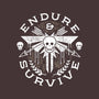 Survive Emblem-none removable cover w insert throw pillow-Logozaste
