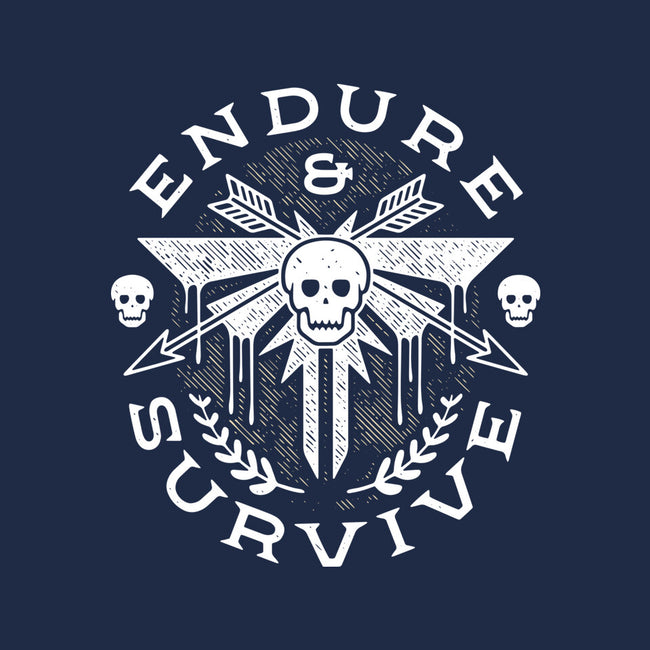 Survive Emblem-none removable cover w insert throw pillow-Logozaste