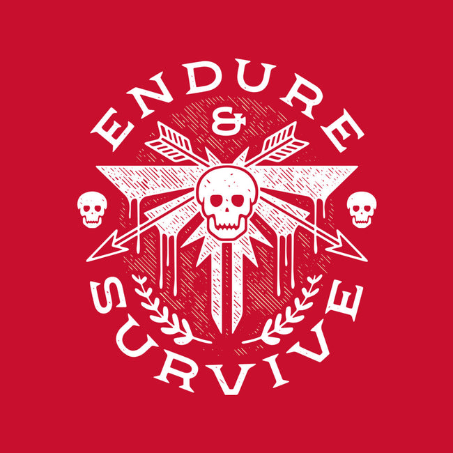 Survive Emblem-none removable cover w insert throw pillow-Logozaste
