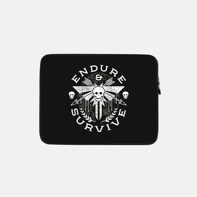 Survive Emblem-none zippered laptop sleeve-Logozaste