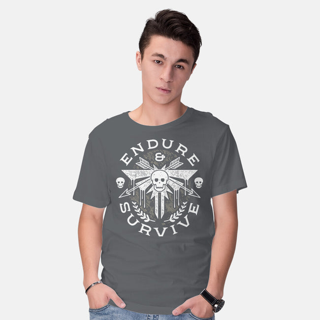 Survive Emblem-mens basic tee-Logozaste