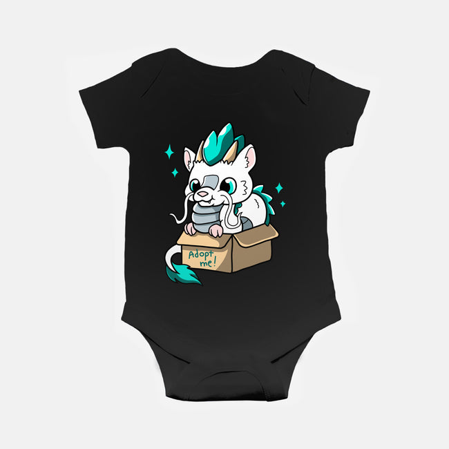 Adopt A Dragon-baby basic onesie-Mushita