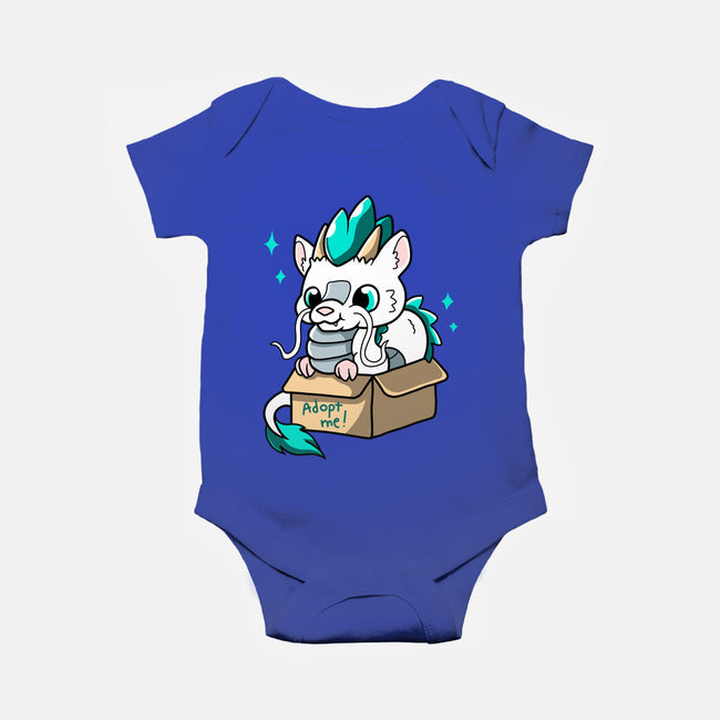 Adopt A Dragon-baby basic onesie-Mushita