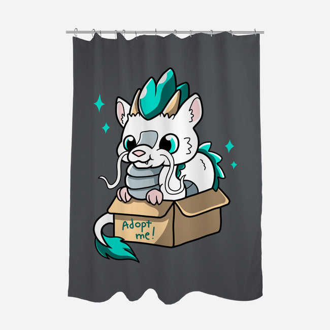 Adopt A Dragon-none polyester shower curtain-Mushita