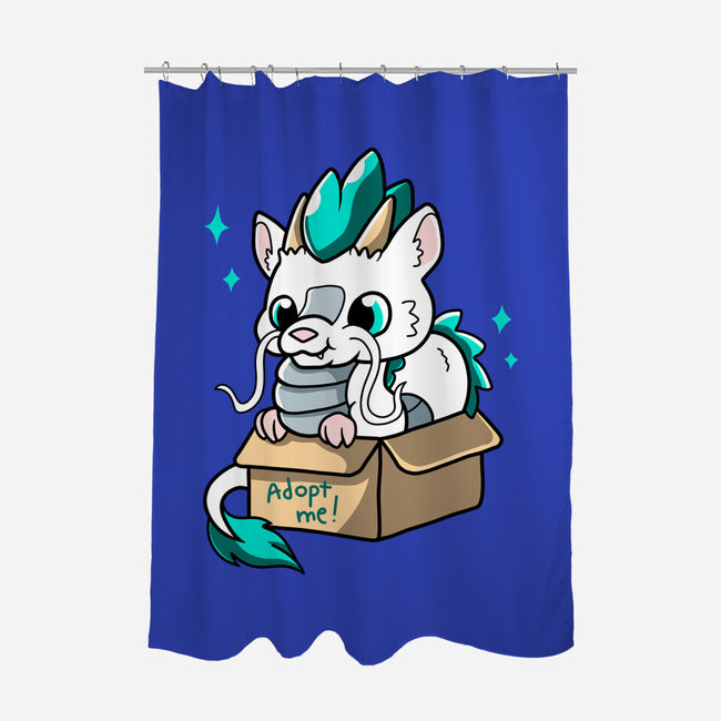 Adopt A Dragon-none polyester shower curtain-Mushita
