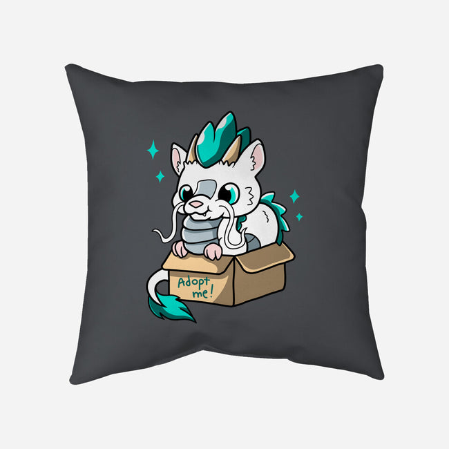 Adopt A Dragon-none removable cover w insert throw pillow-Mushita