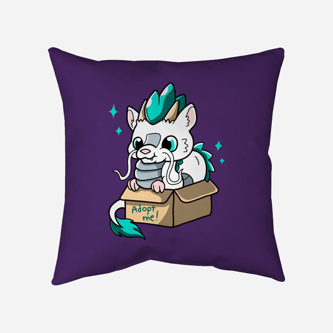 Adopt A Dragon-none removable cover w insert throw pillow-Mushita