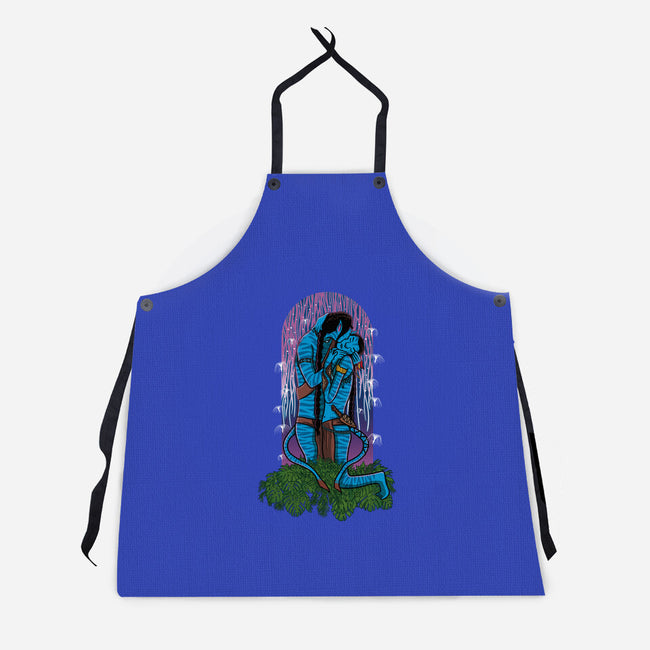 Na'vi Kiss-unisex kitchen apron-jasesa
