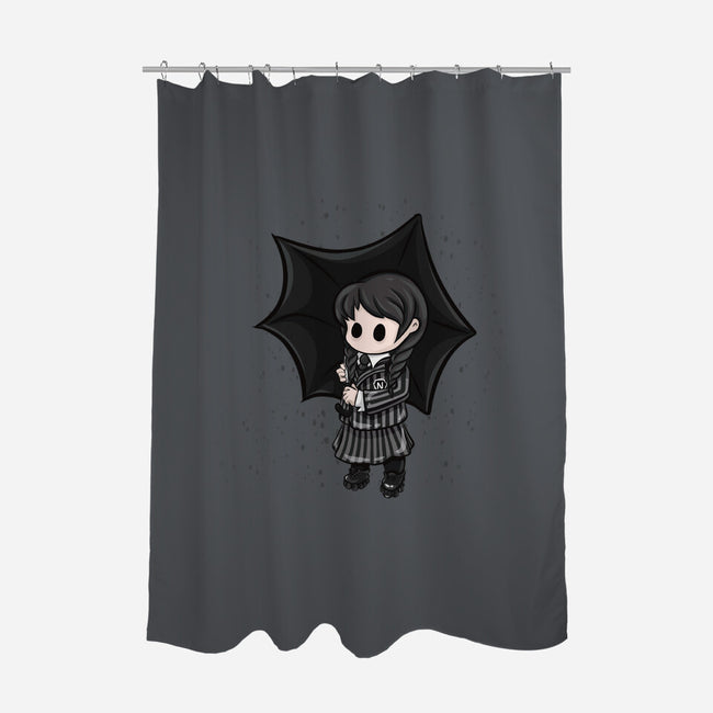 Chibi Full Of Woe-none polyester shower curtain-LoliCorpse