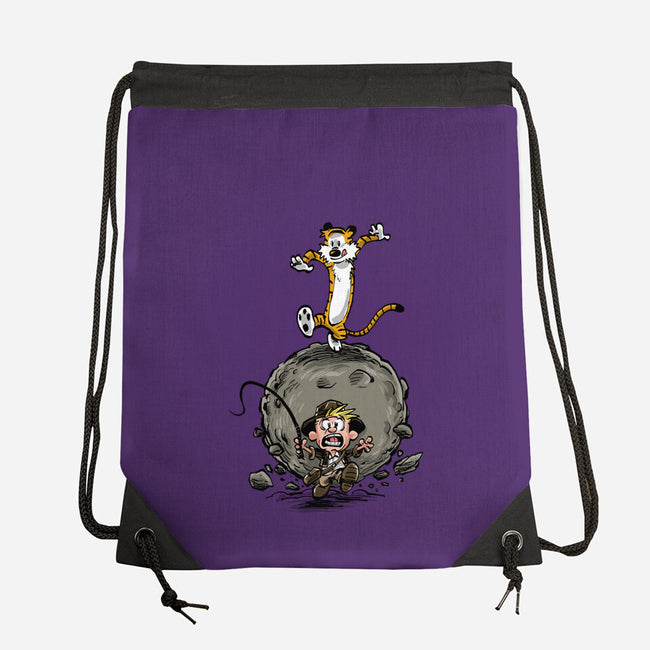 Indy And Hobbes-none drawstring bag-zascanauta