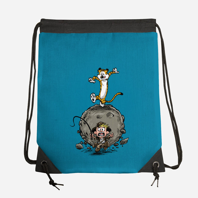 Indy And Hobbes-none drawstring bag-zascanauta
