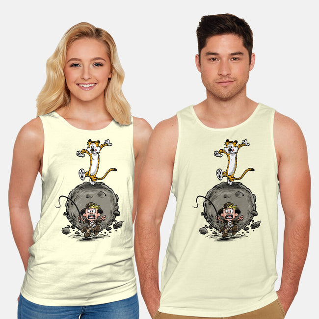 Indy And Hobbes-unisex basic tank-zascanauta