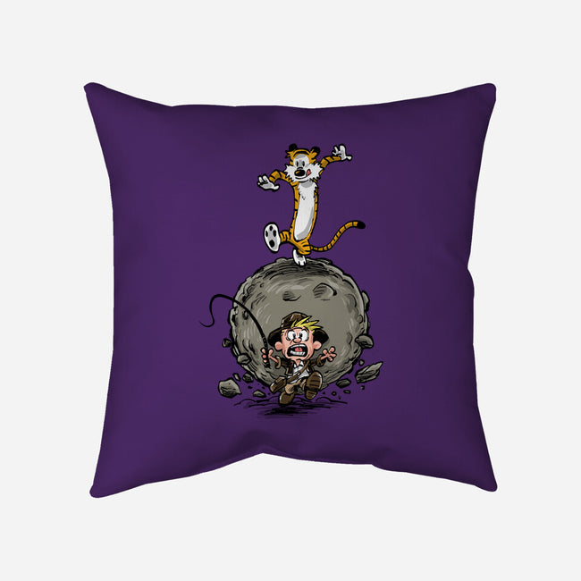Indy And Hobbes-none removable cover throw pillow-zascanauta