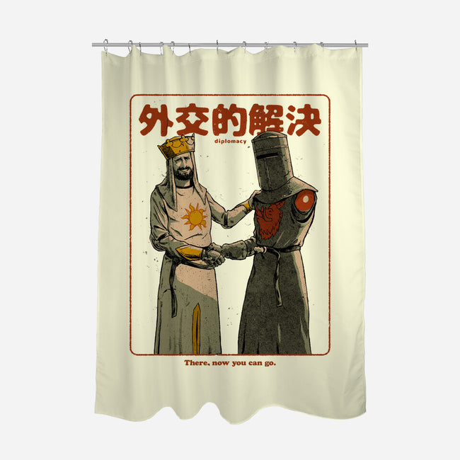 Medieval Diplomacy-none polyester shower curtain-Hafaell