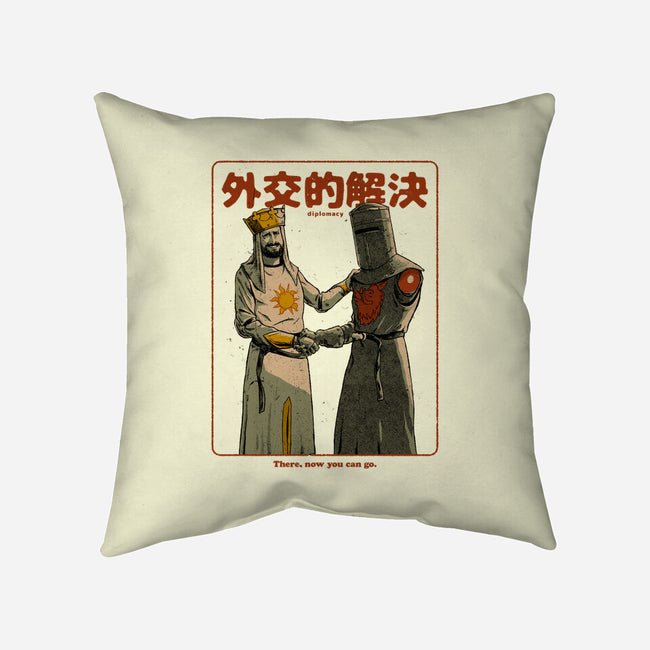 Medieval Diplomacy-none removable cover throw pillow-Hafaell