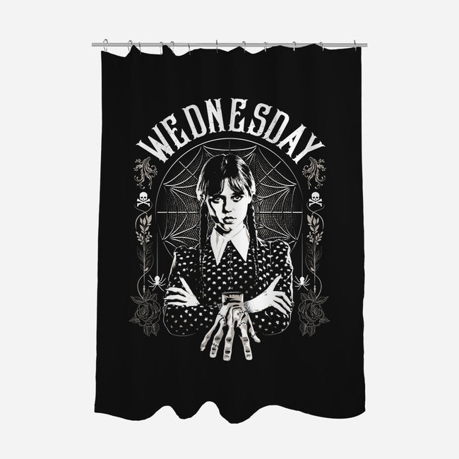 Black Only-none polyester shower curtain-Tronyx79