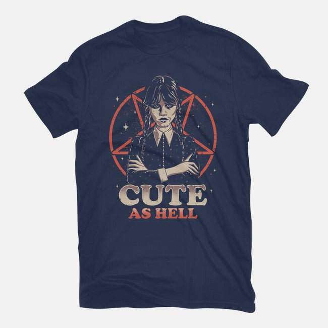 Cute And Dark-womens fitted tee-retrodivision
