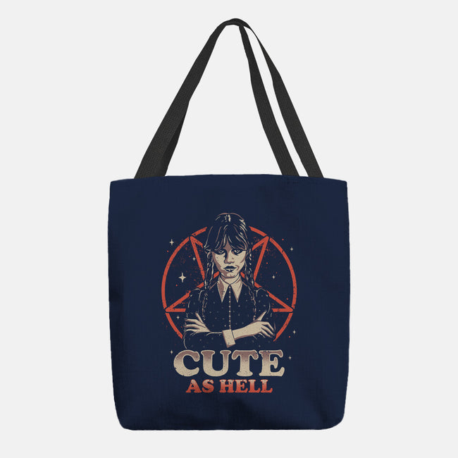 Cute And Dark-none basic tote bag-retrodivision
