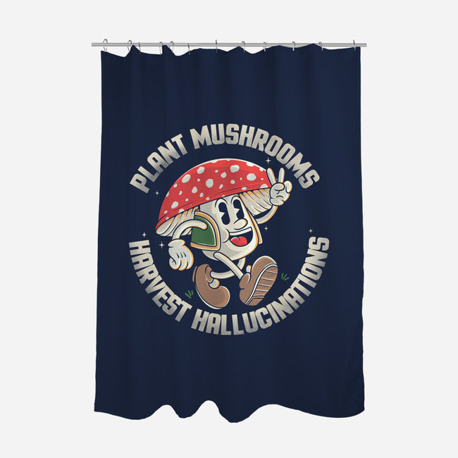 Harvest Hallucinations-none polyester shower curtain-Douglasstencil