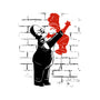 Banksy Strangulation-womens basic tee-fanfabio