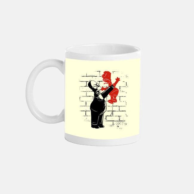 Banksy Strangulation-none mug drinkware-fanfabio