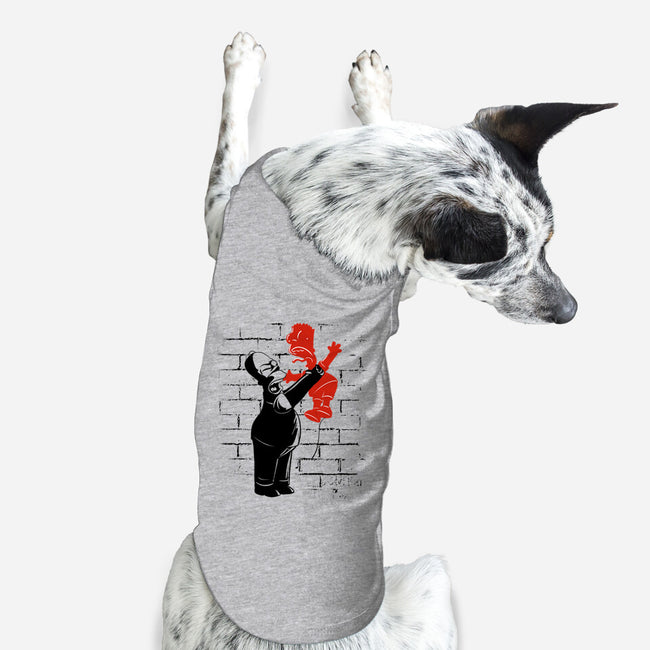 Banksy Strangulation-dog basic pet tank-fanfabio