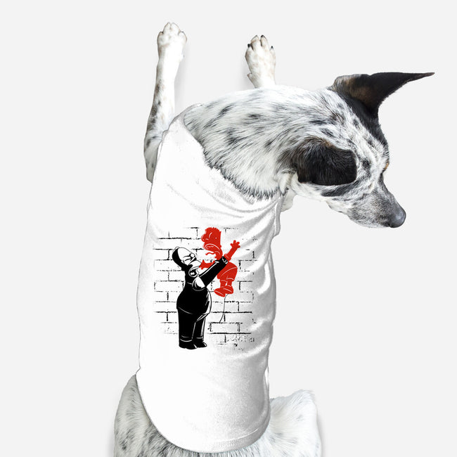 Banksy Strangulation-dog basic pet tank-fanfabio