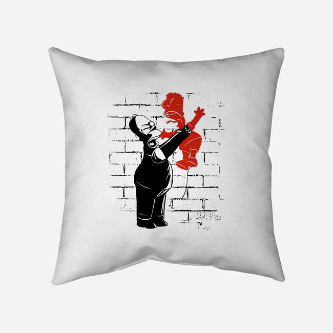 Banksy Strangulation-none removable cover throw pillow-fanfabio