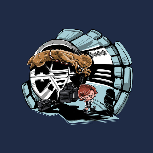 Han And Chewie-womens fitted tee-zascanauta