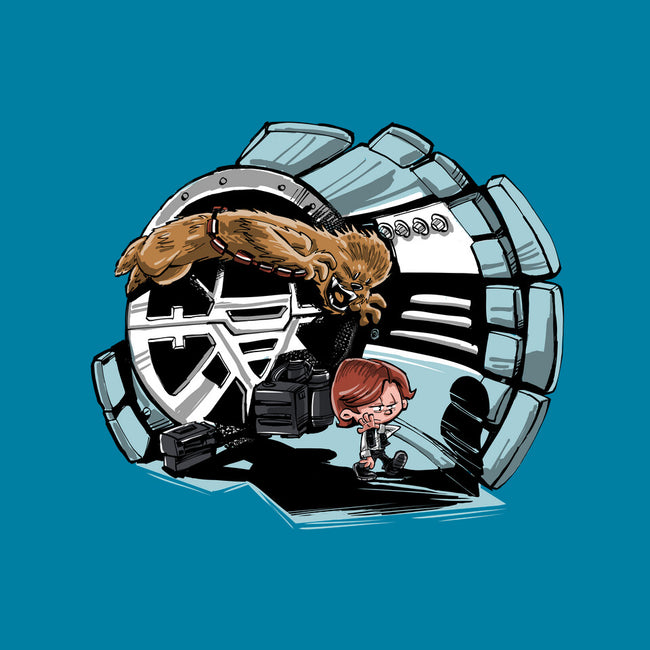 Han And Chewie-womens fitted tee-zascanauta