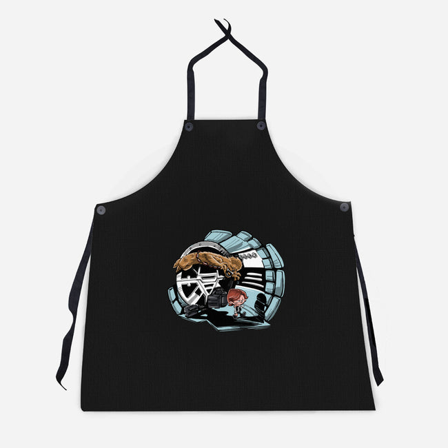 Han And Chewie-unisex kitchen apron-zascanauta