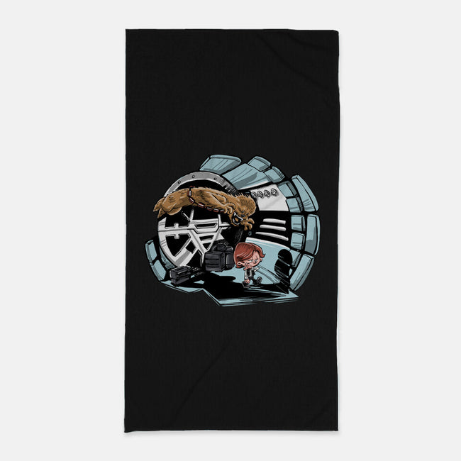 Han And Chewie-none beach towel-zascanauta