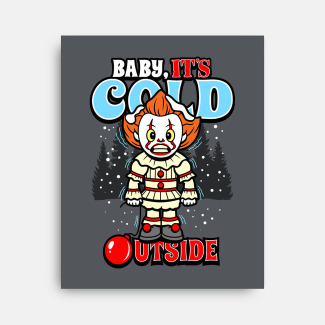 Baby IT's Cold Outside-none stretched canvas-Boggs Nicolas
