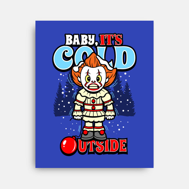 Baby IT's Cold Outside-none stretched canvas-Boggs Nicolas