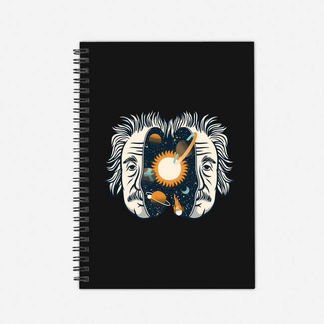 Einstein Head Universe-none dot grid notebook-tobefonseca