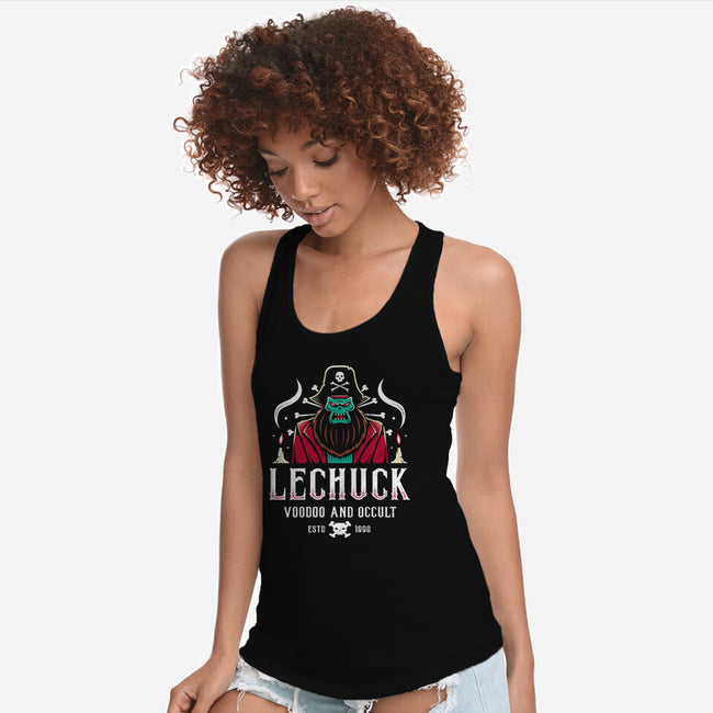 Voodoo And Occult-womens racerback tank-Alundrart