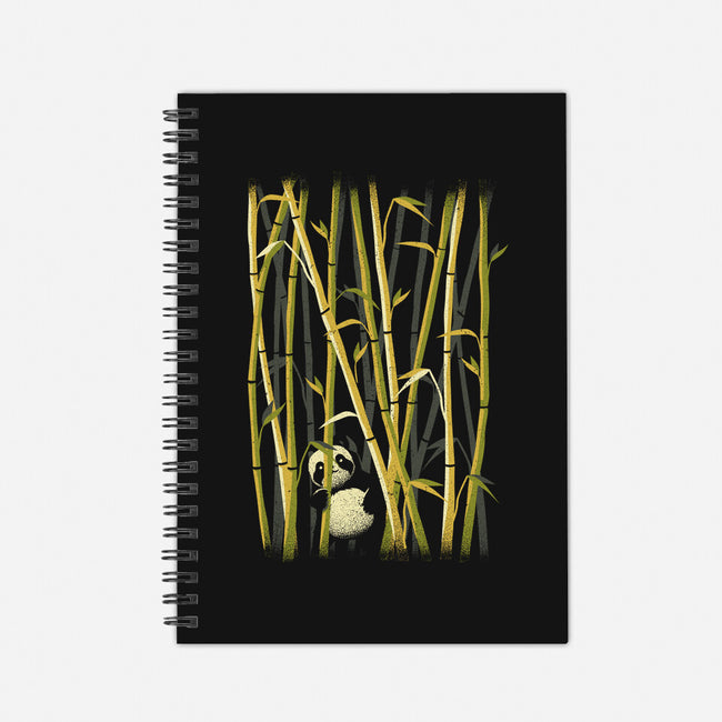 Panda Bamboo Forest-none dot grid notebook-tobefonseca