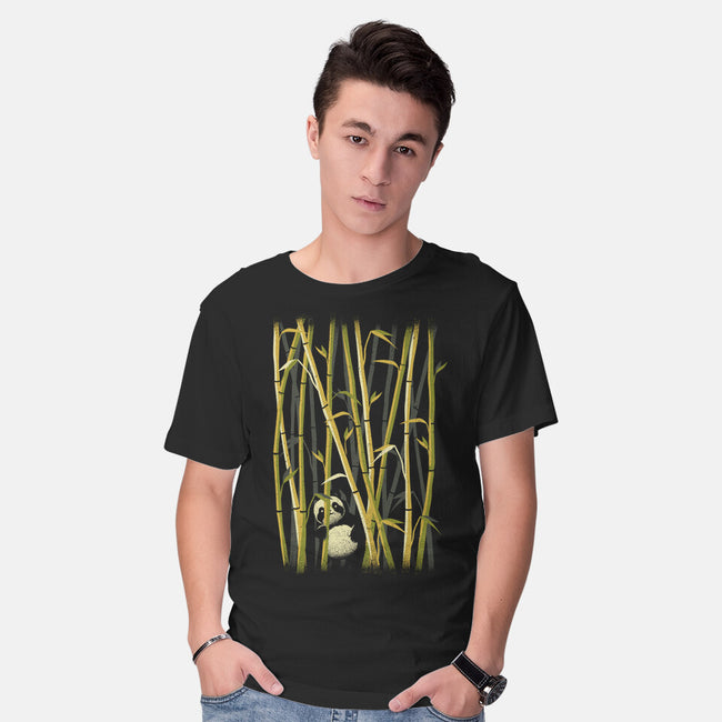Panda Bamboo Forest-mens basic tee-tobefonseca