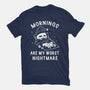 Mornings Are My Worst Nightmare-unisex basic tee-eduely