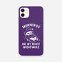 Mornings Are My Worst Nightmare-iphone snap phone case-eduely