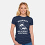 Mornings Are My Worst Nightmare-womens fitted tee-eduely